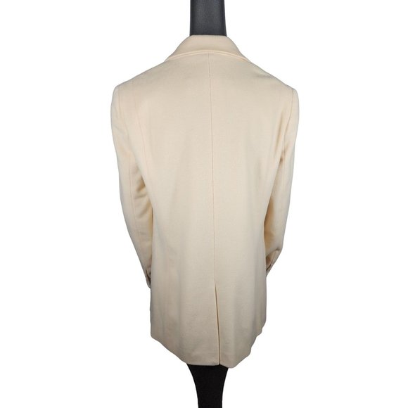 Jenni Kayne Wool Neutral Cream Blazer Jacket Small - Picture 5 of 7